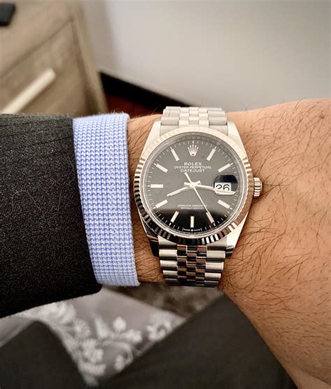 rolex datejust 36 mm nero|rolex datejust 36 price new.